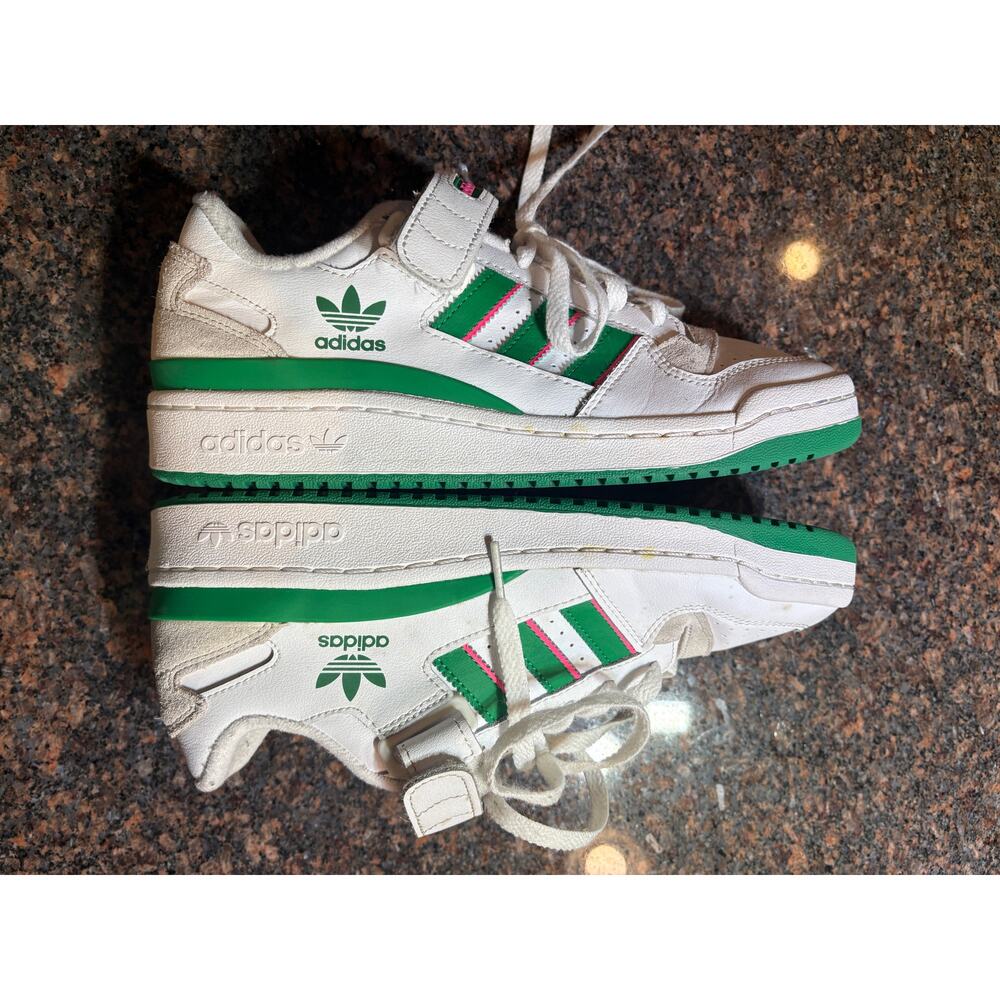 adidas Women's Forum Low Basketball "Watermelon" Green/Pink Size 8.5 - Picture 13 of 16